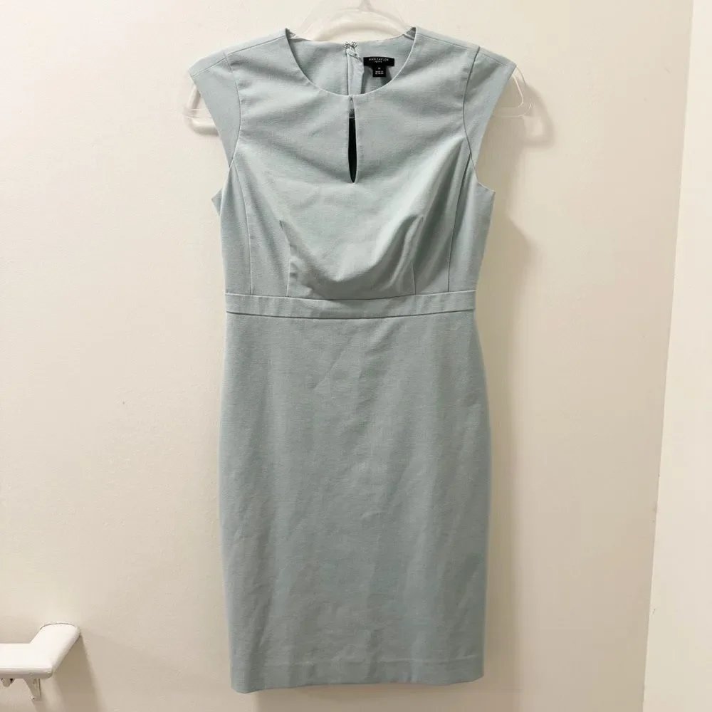 Ann Taylor Petite Keyhole Midi Dress - Size 0 P - Picture 1 of 4